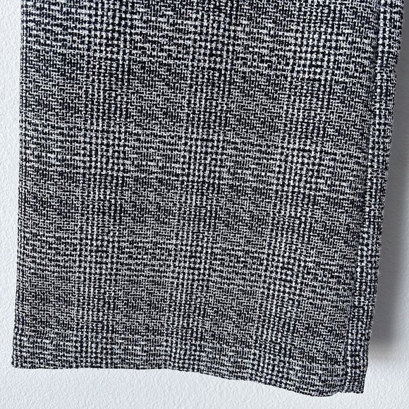 Worthington Ladies 12P Grey Black White Tweed Wide-leg Career Pants Belt Loops - Picture 6 of 14